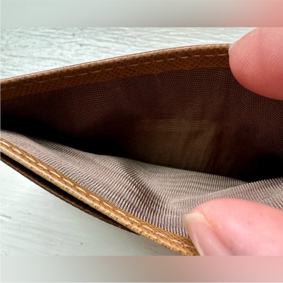 Prada Card Holder Brown Saffiano Leather 4" L x 23/4" H - Picture 9 of 14